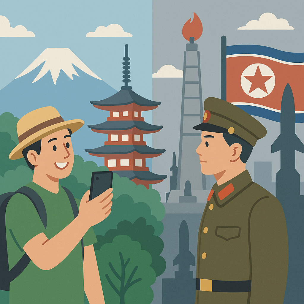 インバウンド獲得目標は日本も北朝鮮も同じ。ＳＮＳに悩まされるのも