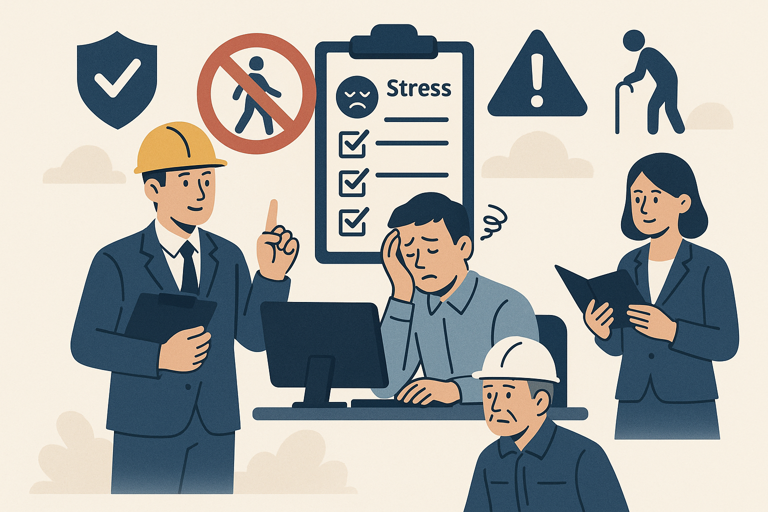 職場の安全対策強化へ 改正労働安全衛生法が成立