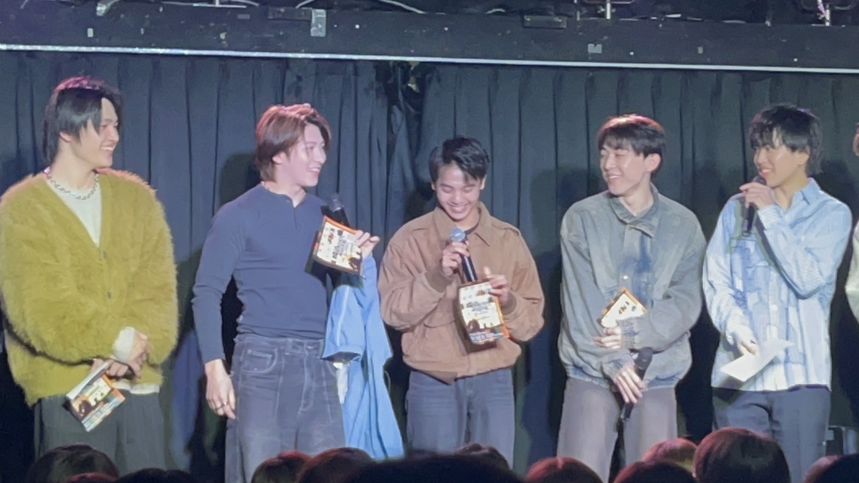 俳優ユニット「ＴＯＫＹＯ　ＴＩＧＥＲ」の関秀斗、司馬侑徳、中村克晟、坂田祐将、花井翼が「沖直実のいい男祭り」に参加