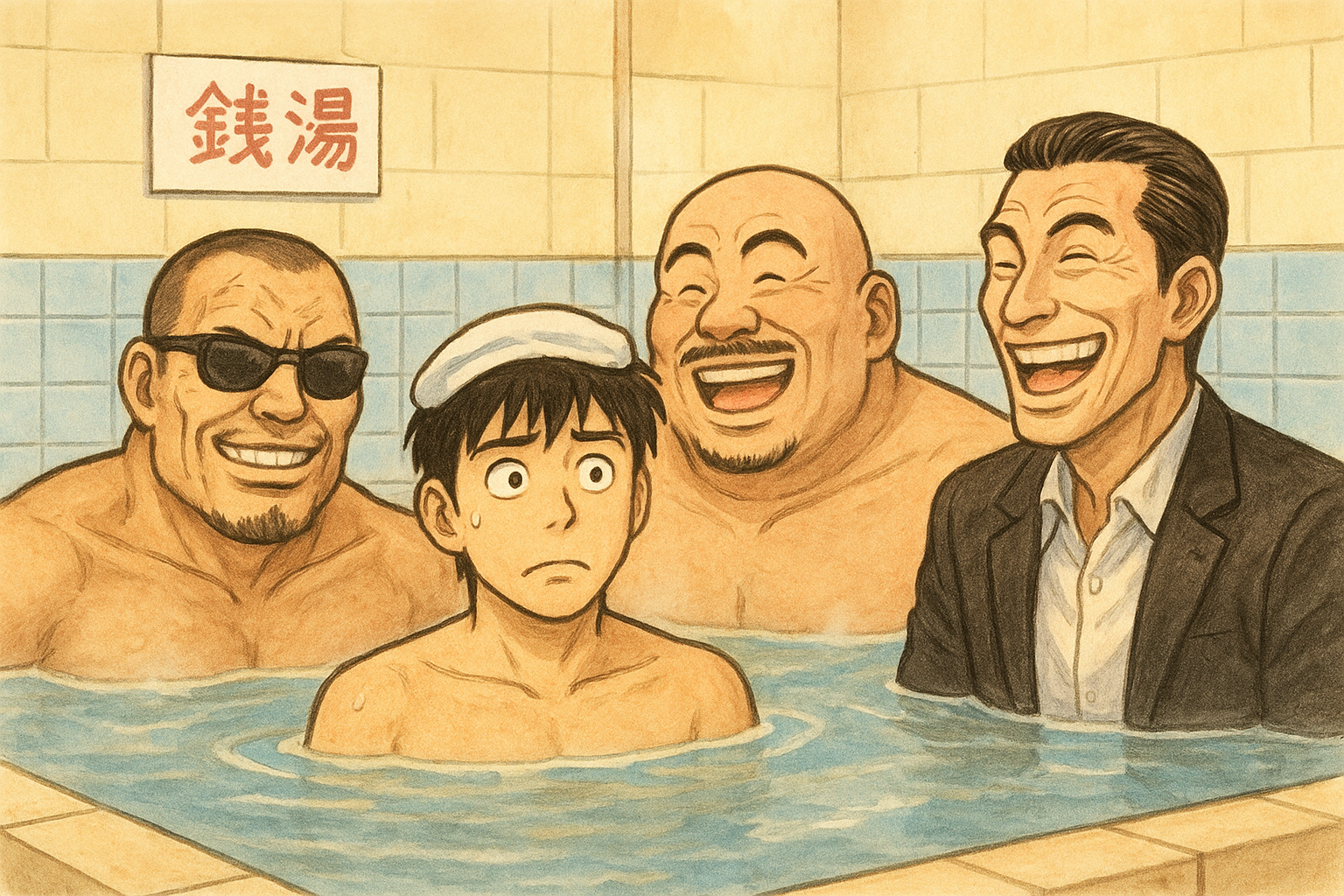 大阪ロマンボーイズ その14  銭湯と渡世人