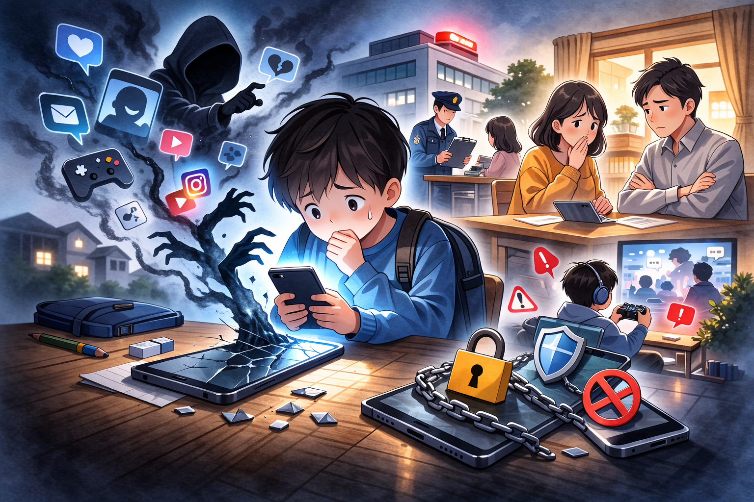 児童のＳＮＳ被害　昨年は１６７人で過去最多