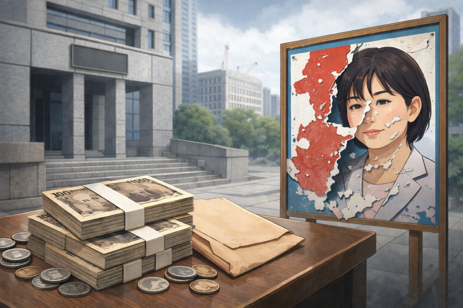 前江東区長に給料１０００万円返還命令　公選法違反有罪